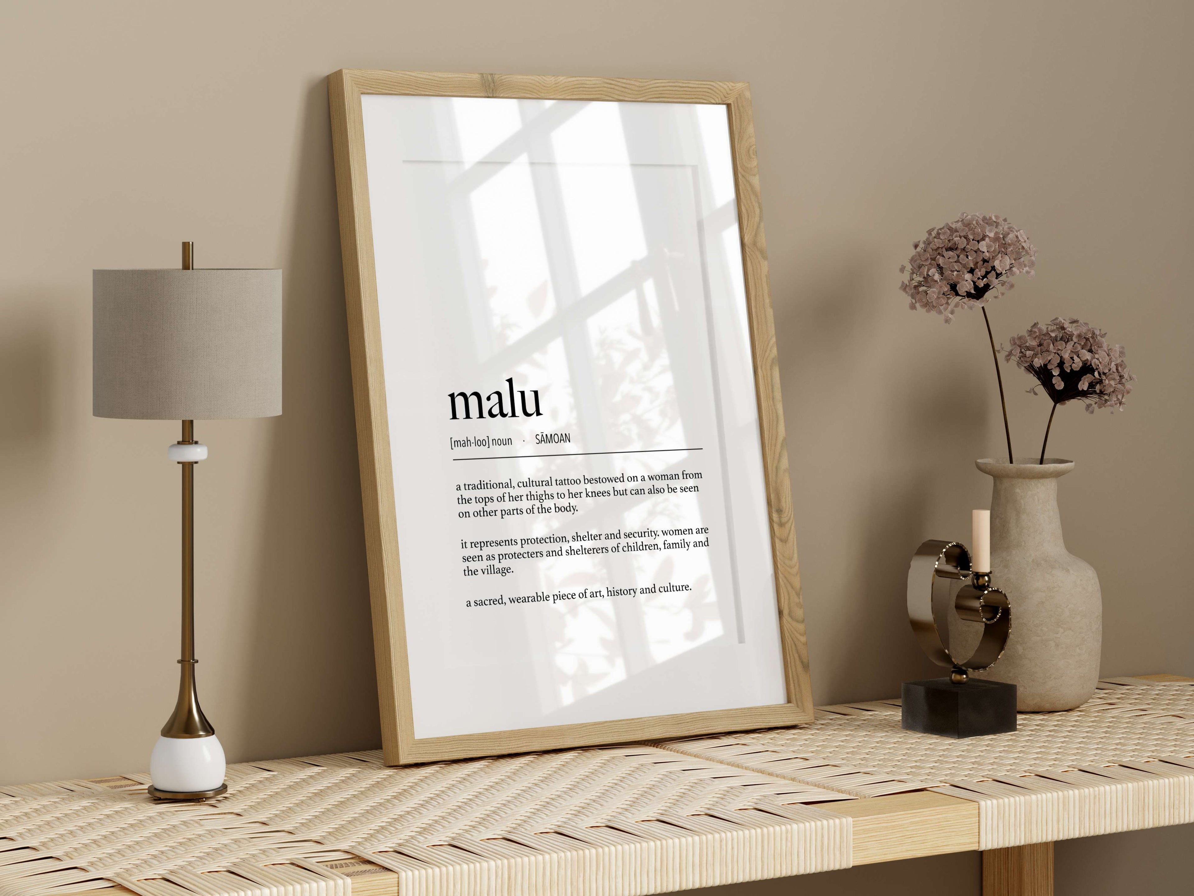 Samoa Malu (Female Tattoo) Definition Digital Download
