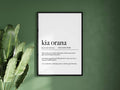Cook Islands Kia Orana (Hello) Definition Digital Print