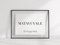 Fiji Custom Matavuvale (Family) Name Digital Download