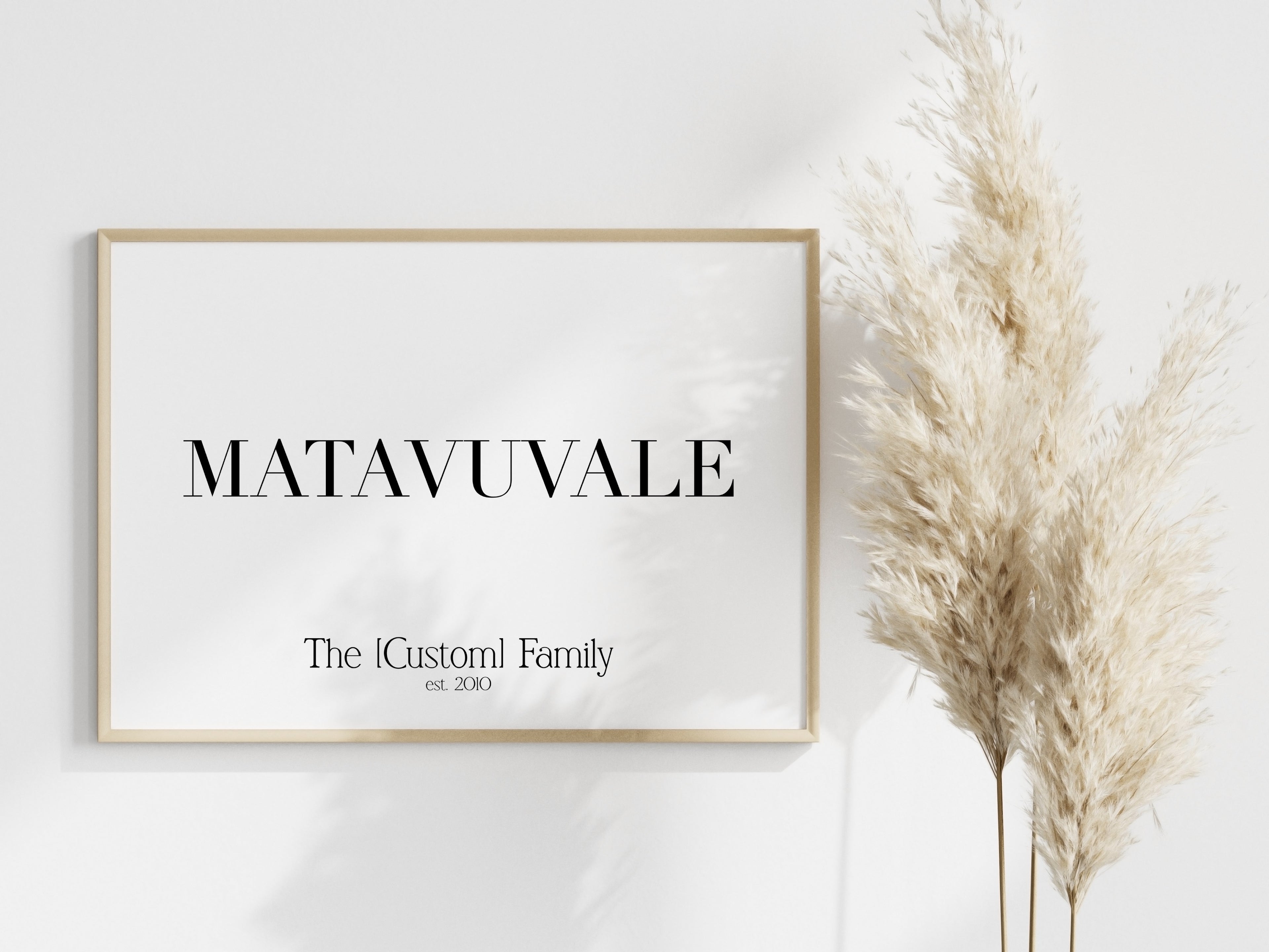 Fiji Custom Matavuvale (Family) Name Digital Download