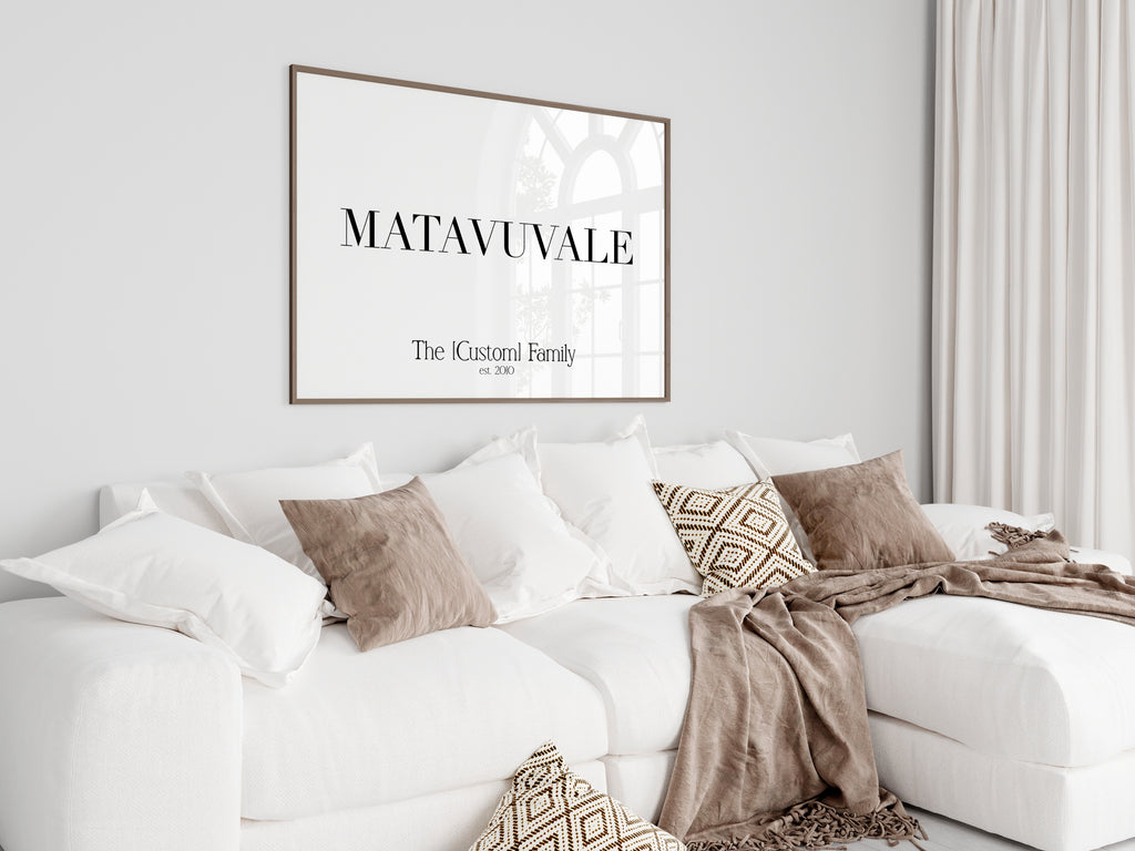 Fiji Custom Matavuvale (Family) Name Digital Download