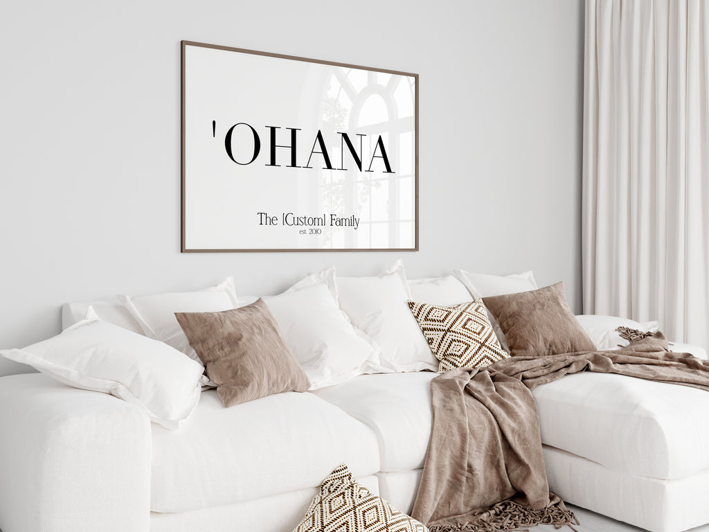 Hawaii Custom Ohana (Family) Name Digital Download