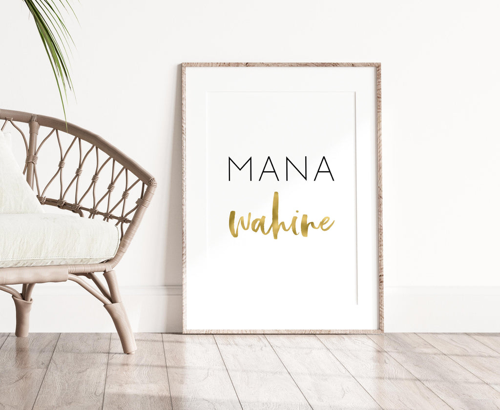 Hawaii Mana Wahine (Powerful Woman) Gold Digital File