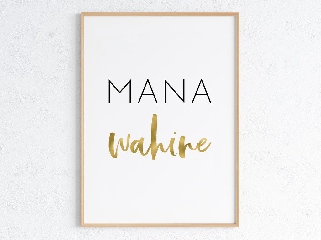 Hawaii Mana Wahine (Powerful Woman) Gold Digital File