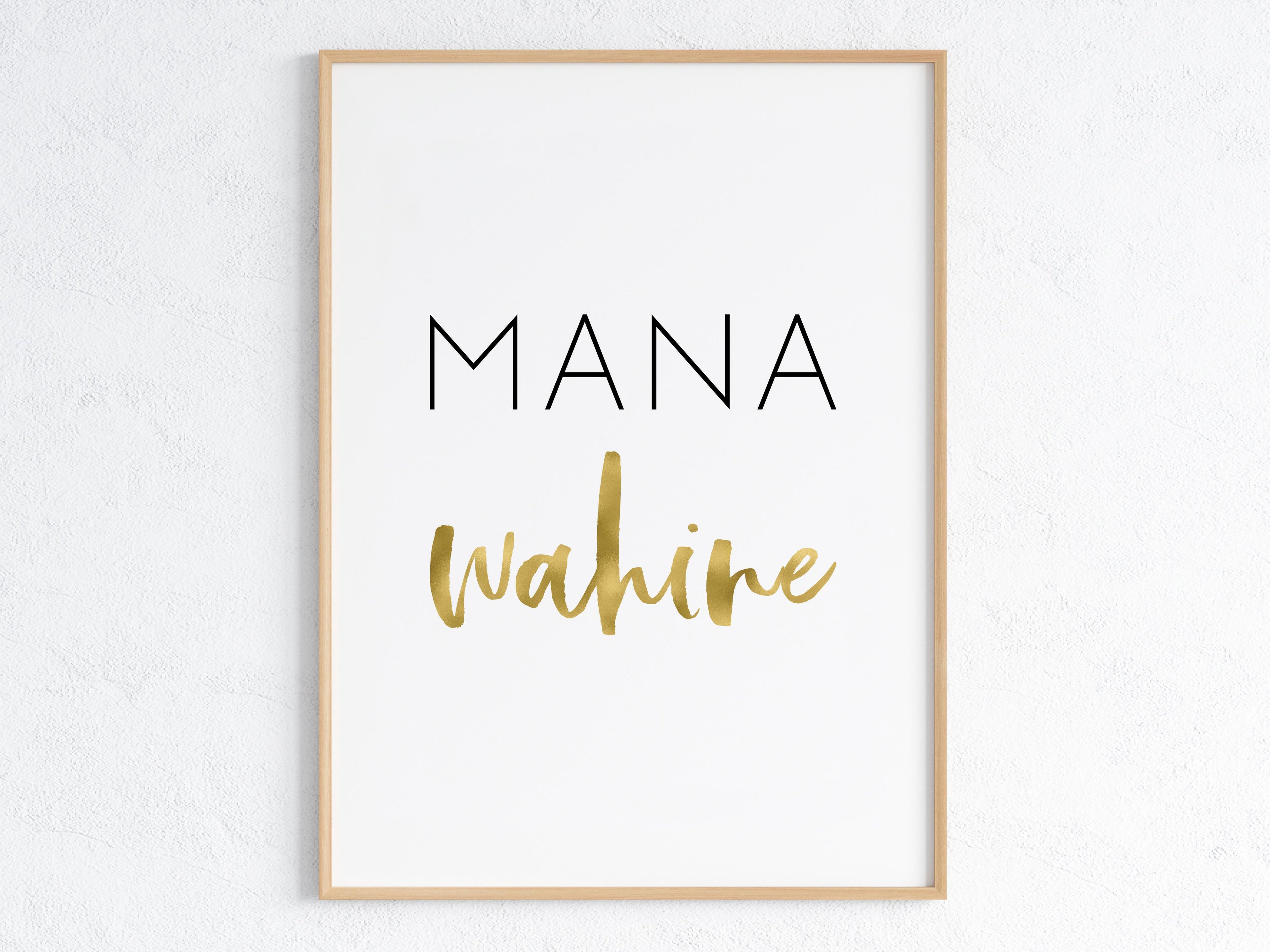 Hawaii Mana Wahine (Powerful Woman) Gold Digital File