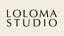 LOLOMA STUDIO logo on a beige background