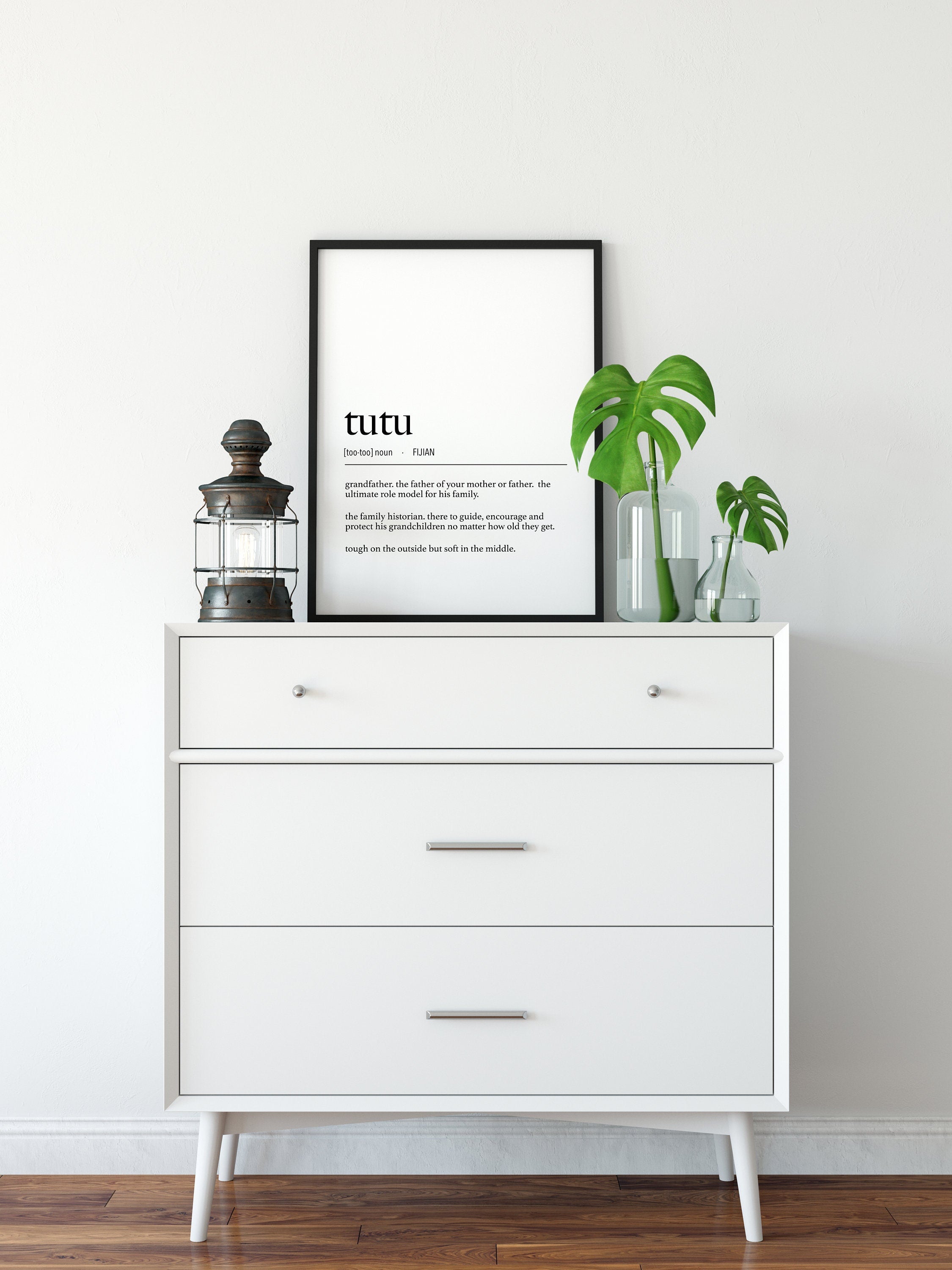 Fijian Grandfather Definition Print | Tutu iTaukei Wall Art (Digital Download)