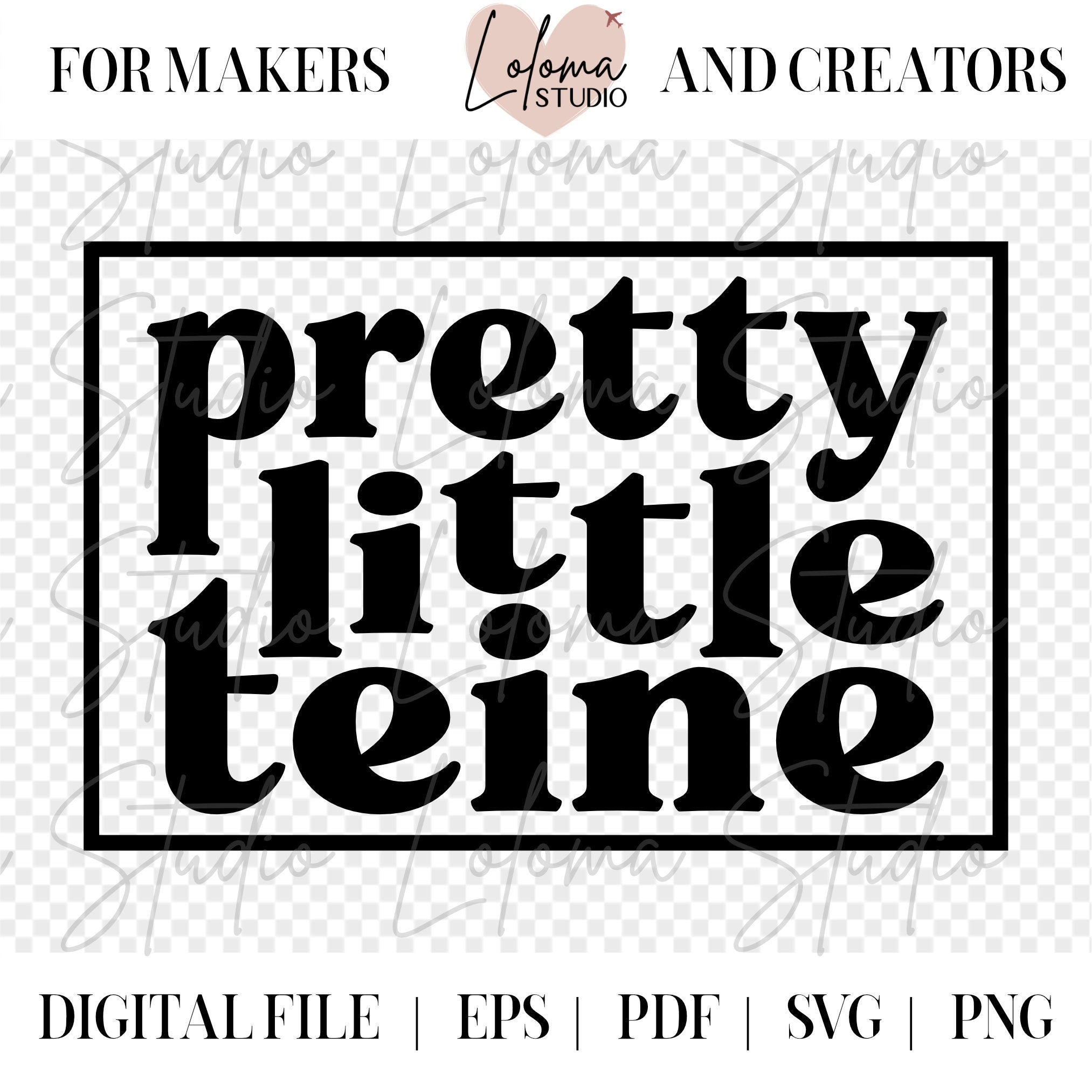 Samoa Pretty Little Teine (Pretty Little Girl) SVG Design - SVG cut file, polynesian art, cricut design, SVG files for cricut, png, eps, pdf