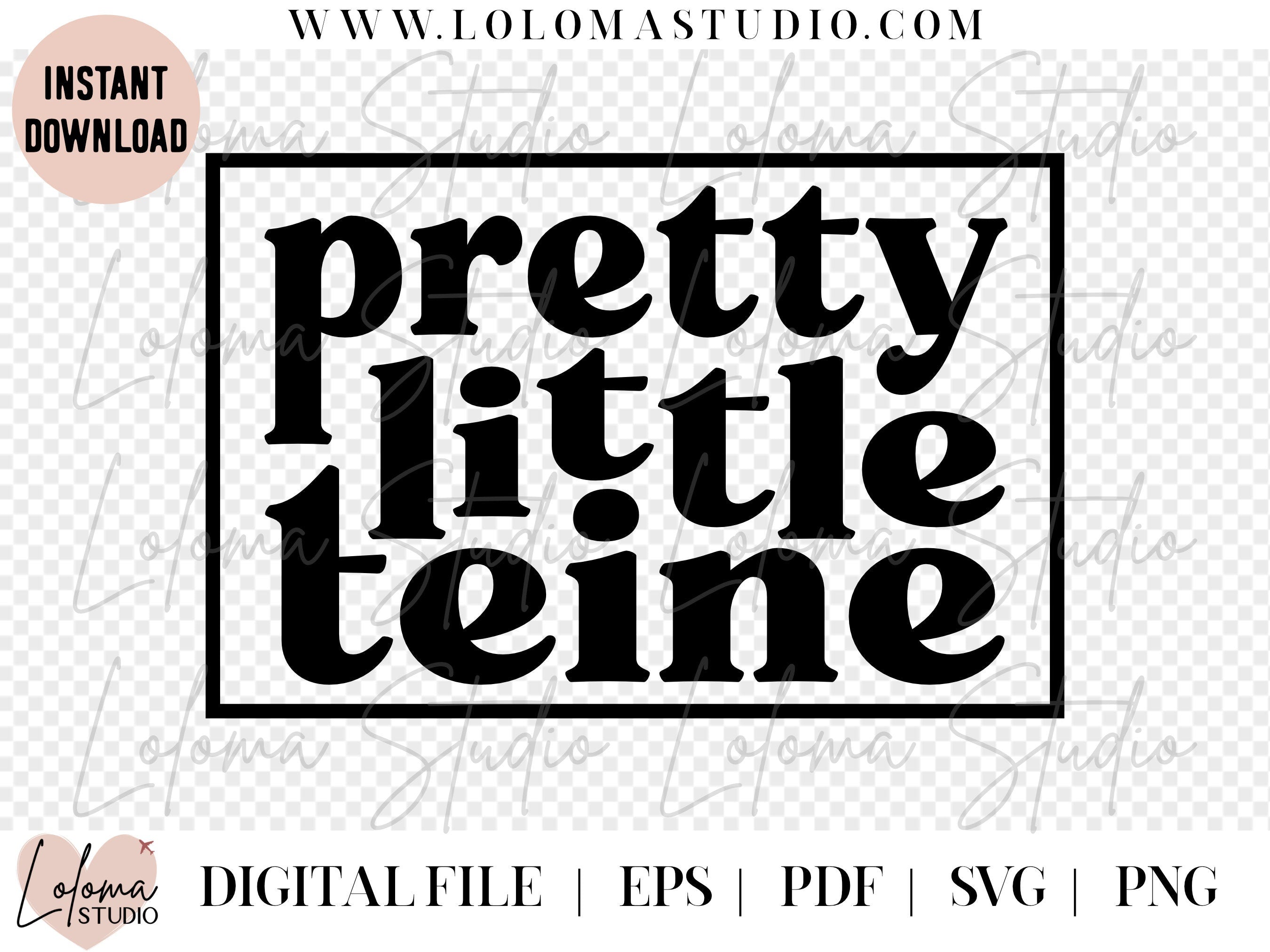 Samoa Pretty Little Teine (Pretty Little Girl) SVG Design - SVG cut file, polynesian art, cricut design, SVG files for cricut, png, eps, pdf