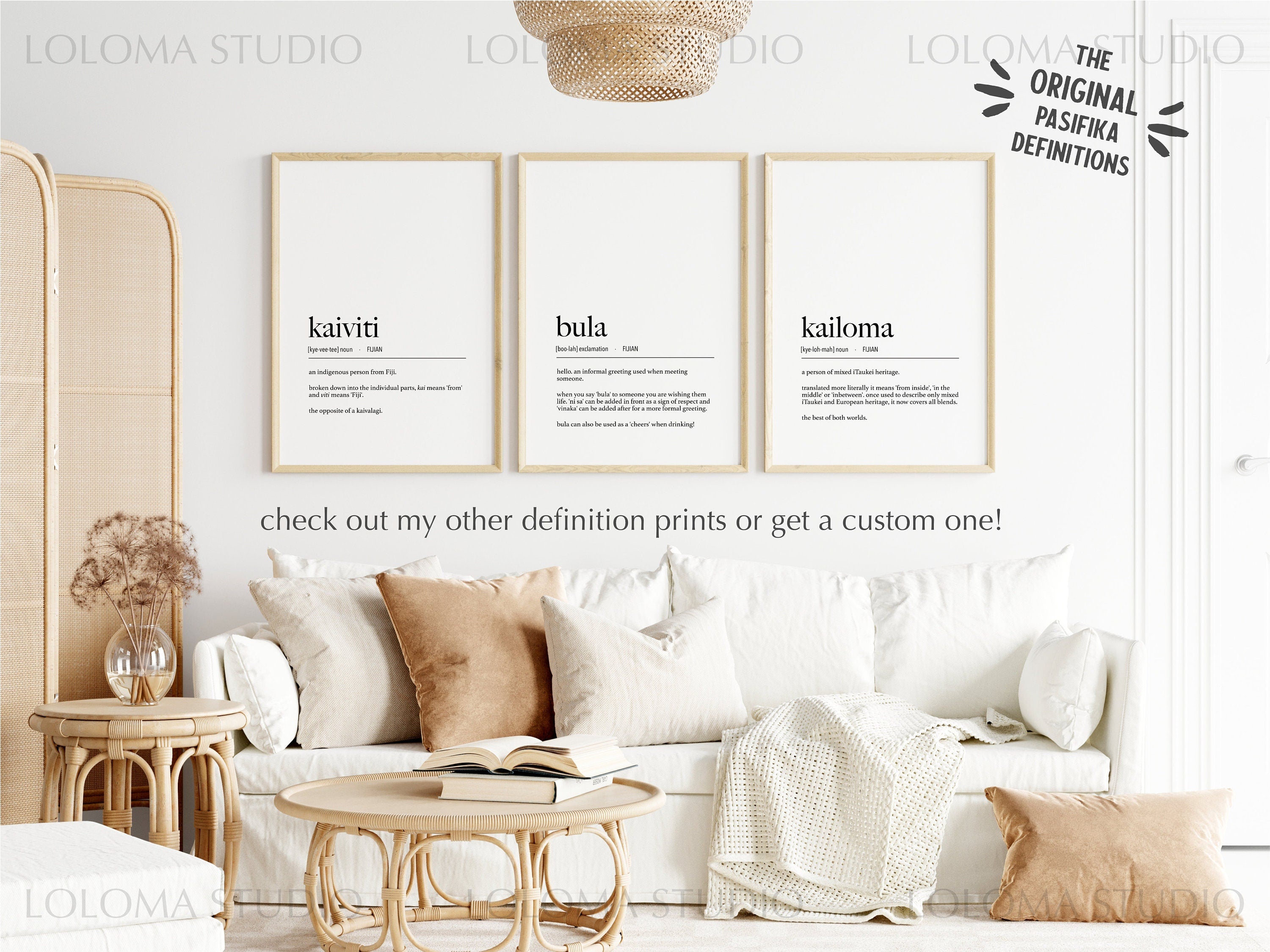 Bula (Hello) Definition Digital Print
