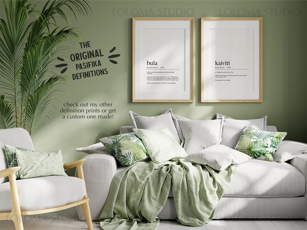 Bula (Hello) Definition Digital Print