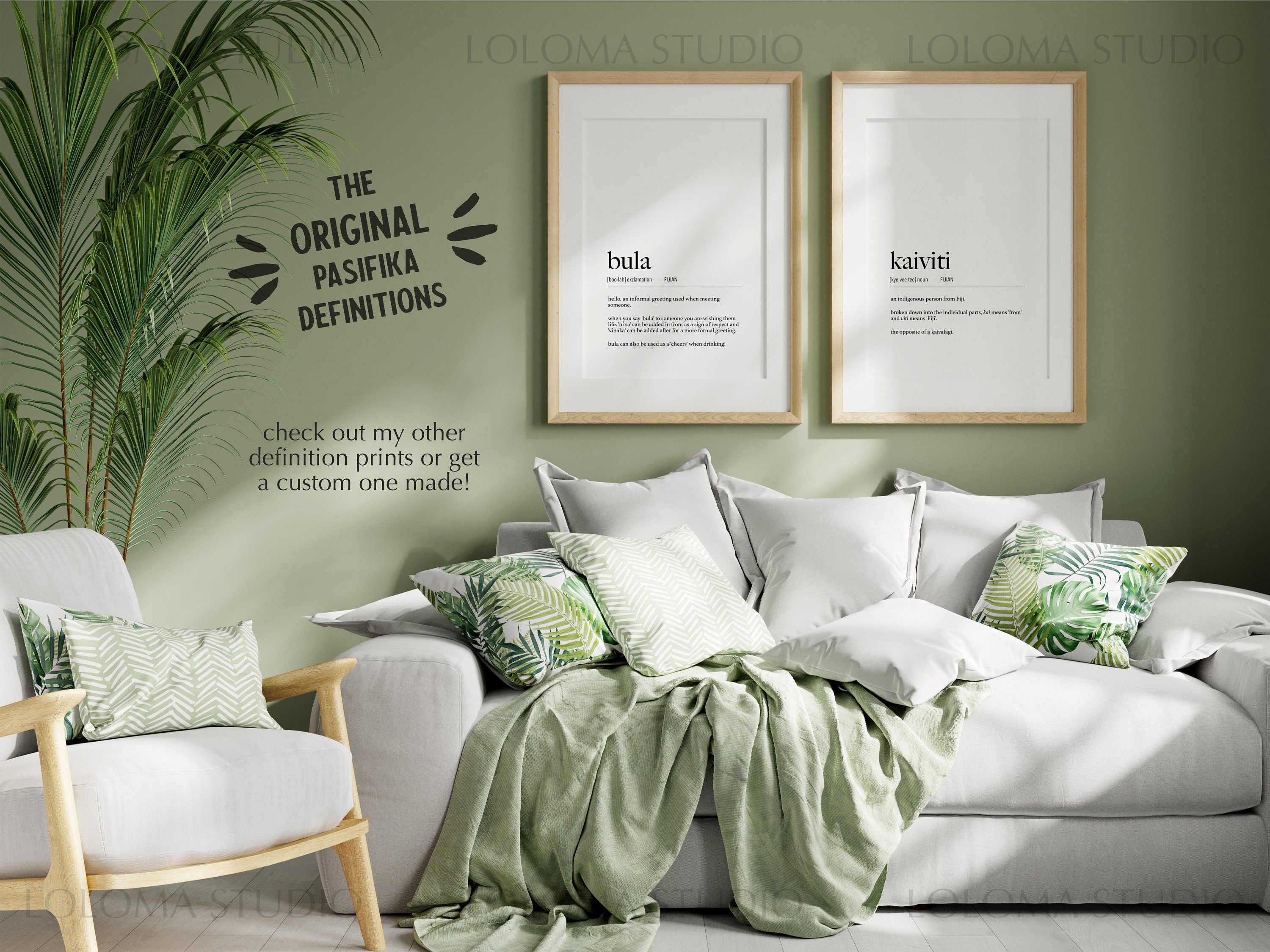 Bula (Hello) Definition Digital Print