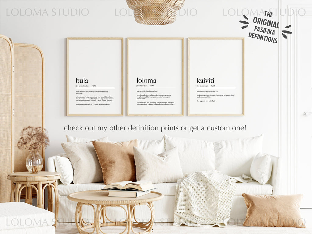 Fiji Loloma (Love - Platonic) Definition Digital Print