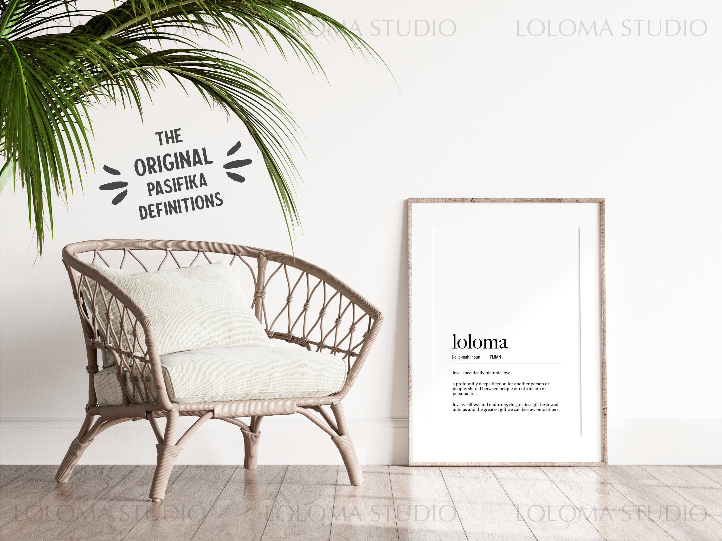 Fiji Loloma (Love - Platonic) Definition Digital Print