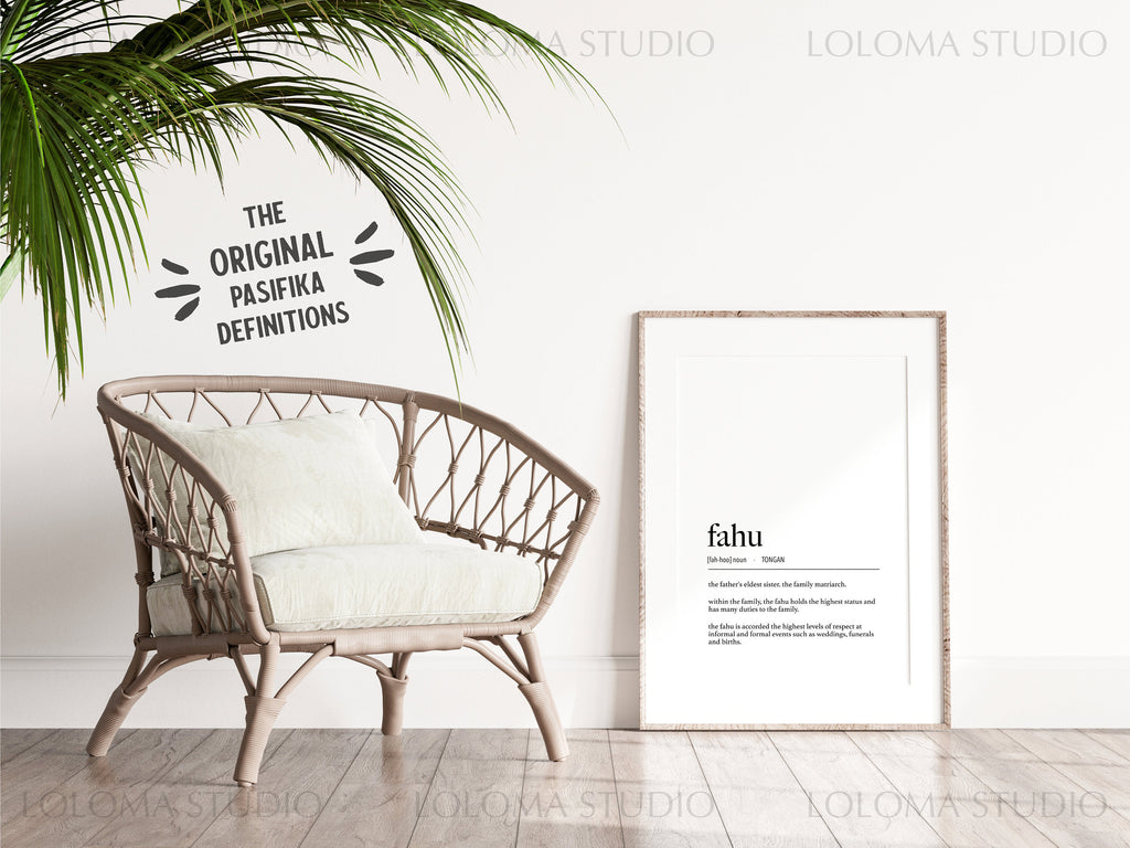 Tonga Fahu (Father's Eldest Sister) Definition Digital Print