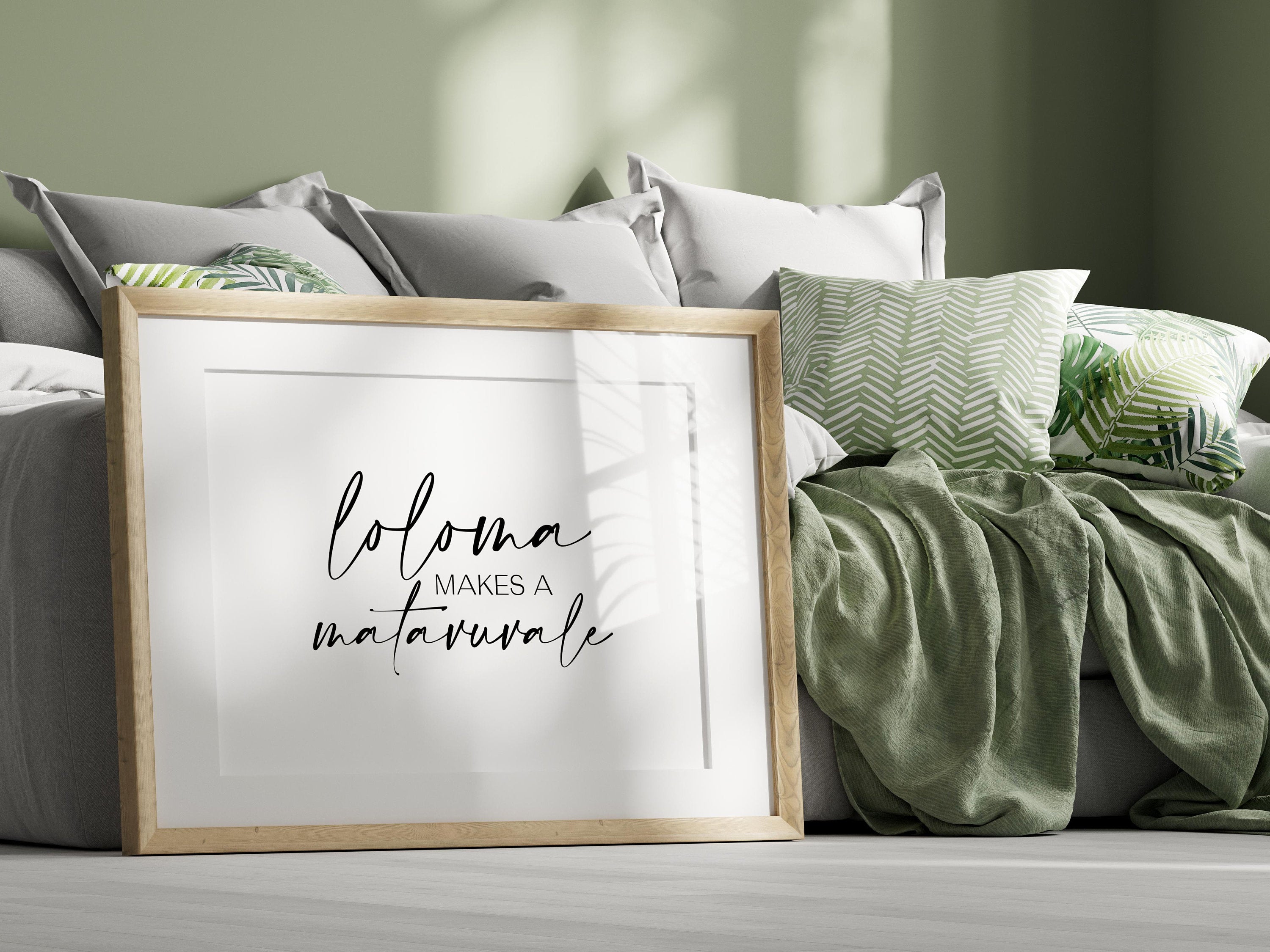 Digital Fiji Loloma makes a Matavuvale (Love makes a family) Quote Print // Fijian Language - Fiji Islands - Fiji Gift - Fijian Wedding Art