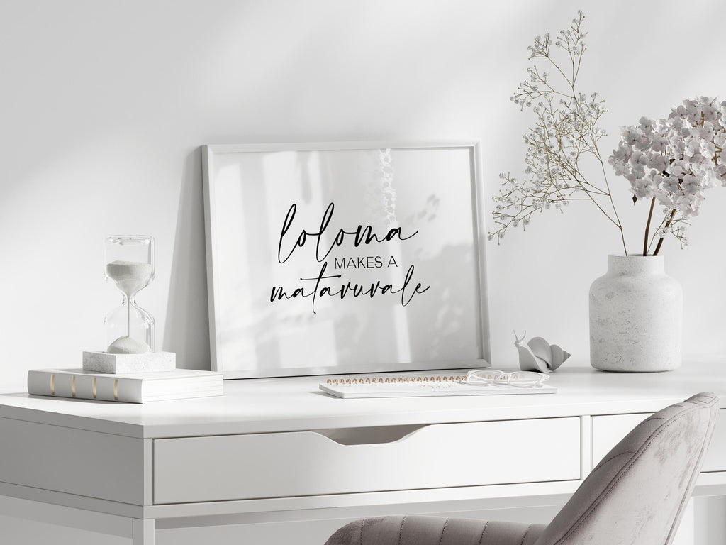Digital Fiji Loloma makes a Matavuvale (Love makes a family) Quote Print // Fijian Language - Fiji Islands - Fiji Gift - Fijian Wedding Art