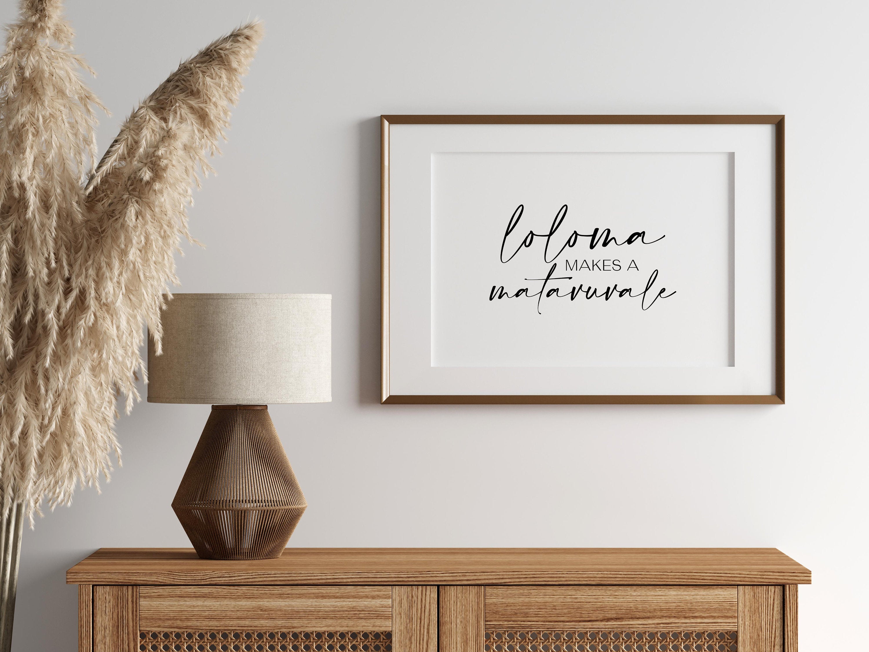 Digital Fiji Loloma makes a Matavuvale (Love makes a family) Quote Print // Fijian Language - Fiji Islands - Fiji Gift - Fijian Wedding Art