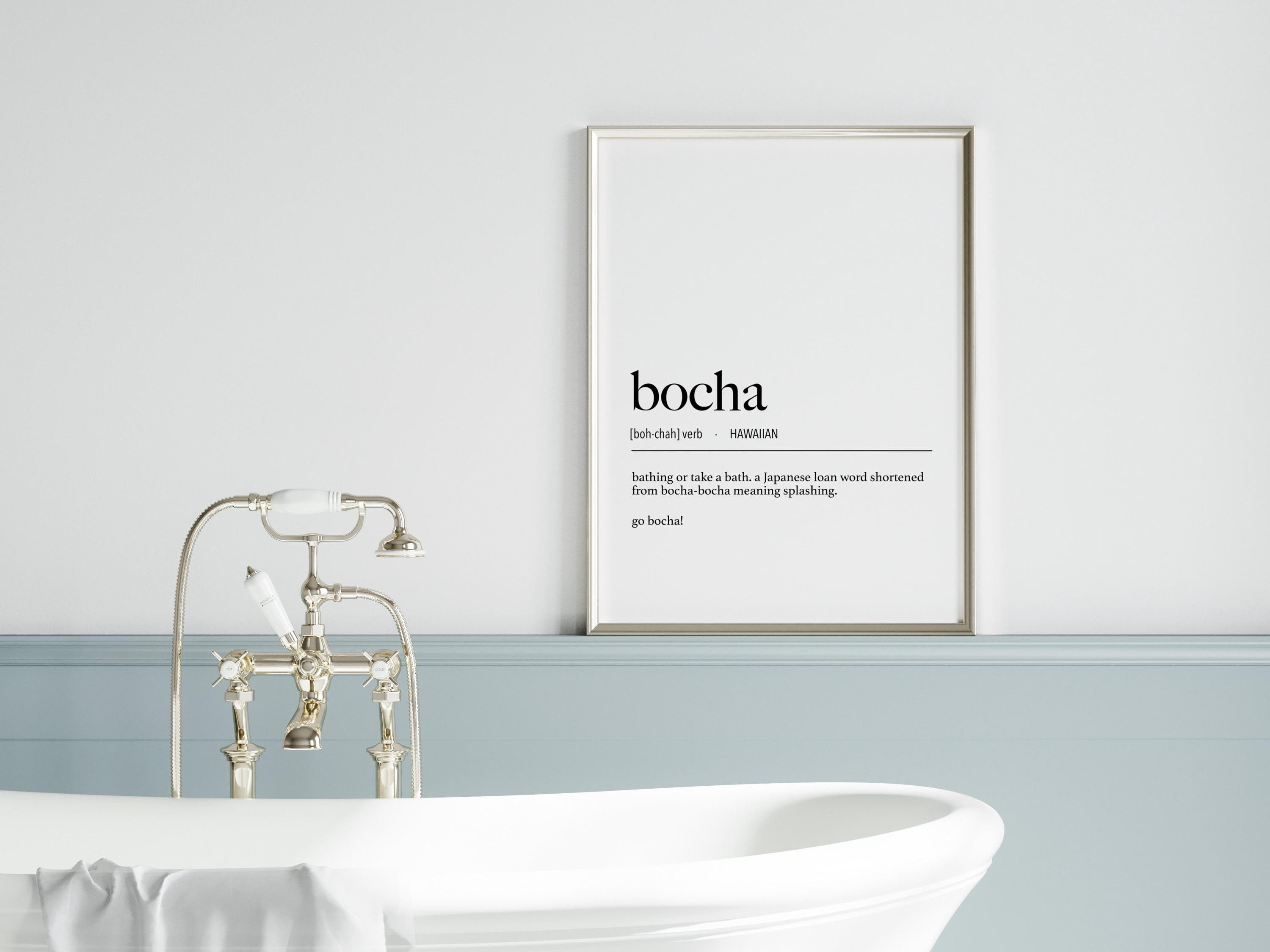 Digital Hawaii Bocha (Bathe) Definition Print / Instant Download