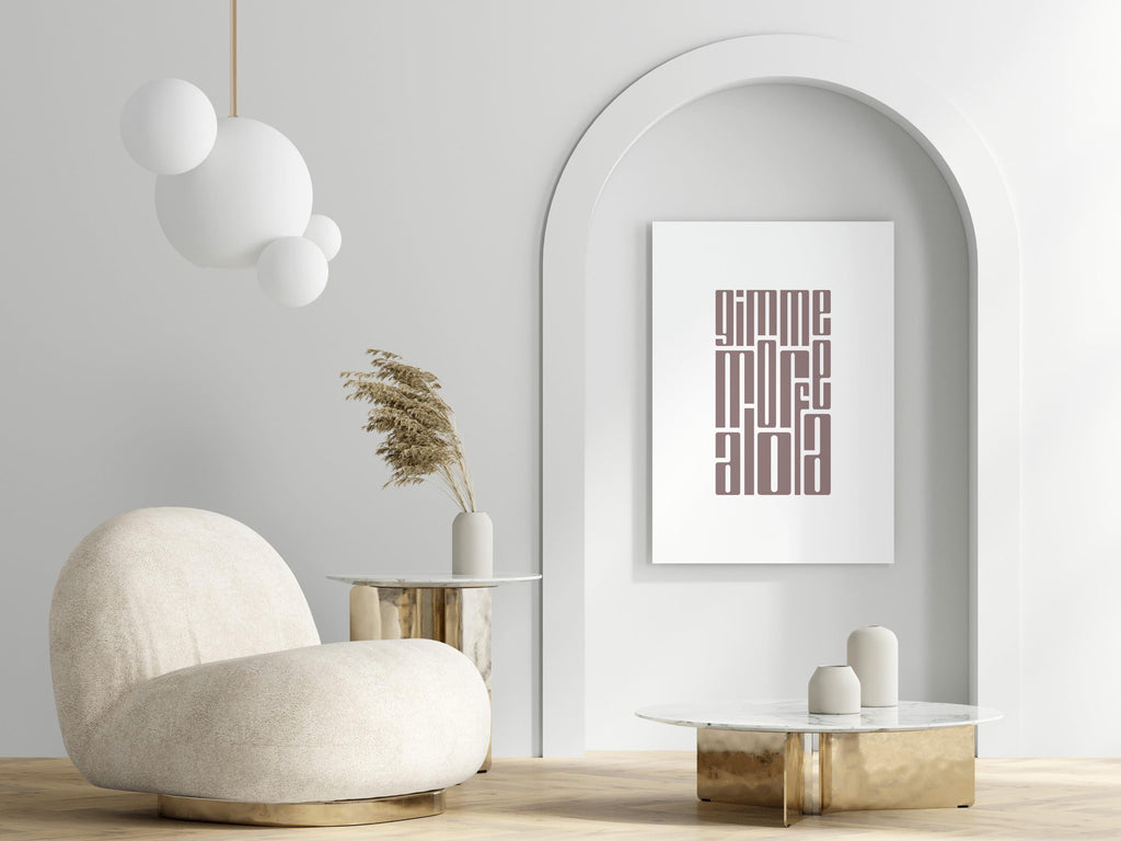 Samoa Gimme More Alofa (Love) Digital Print / Gagana Samoa / Typography Print / Samoan Home Decor / Fun Quote Poster / Samoan Artwork