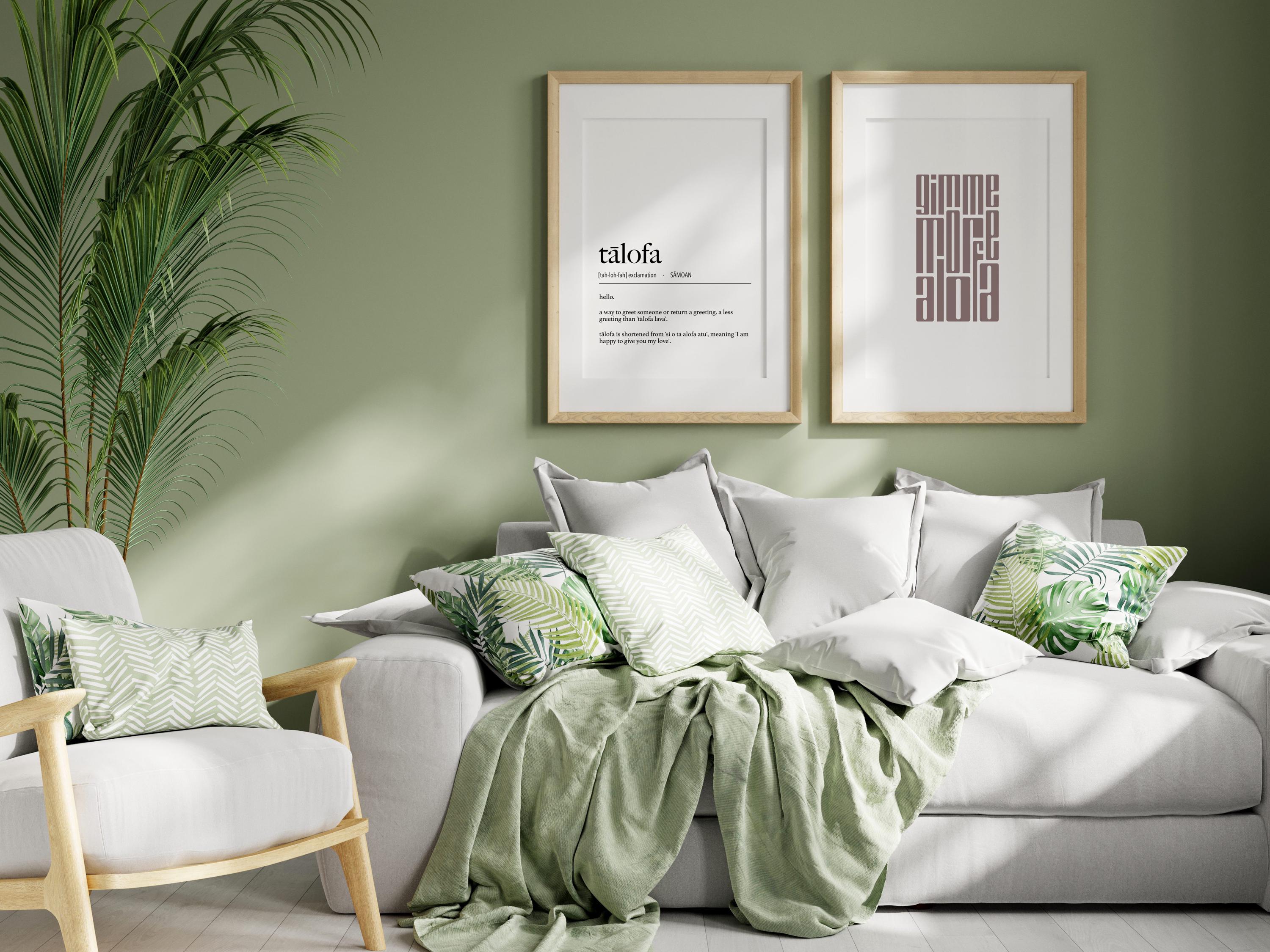 Samoa Gimme More Alofa (Love) Digital Print / Gagana Samoa / Typography Print / Samoan Home Decor / Fun Quote Poster / Samoan Artwork