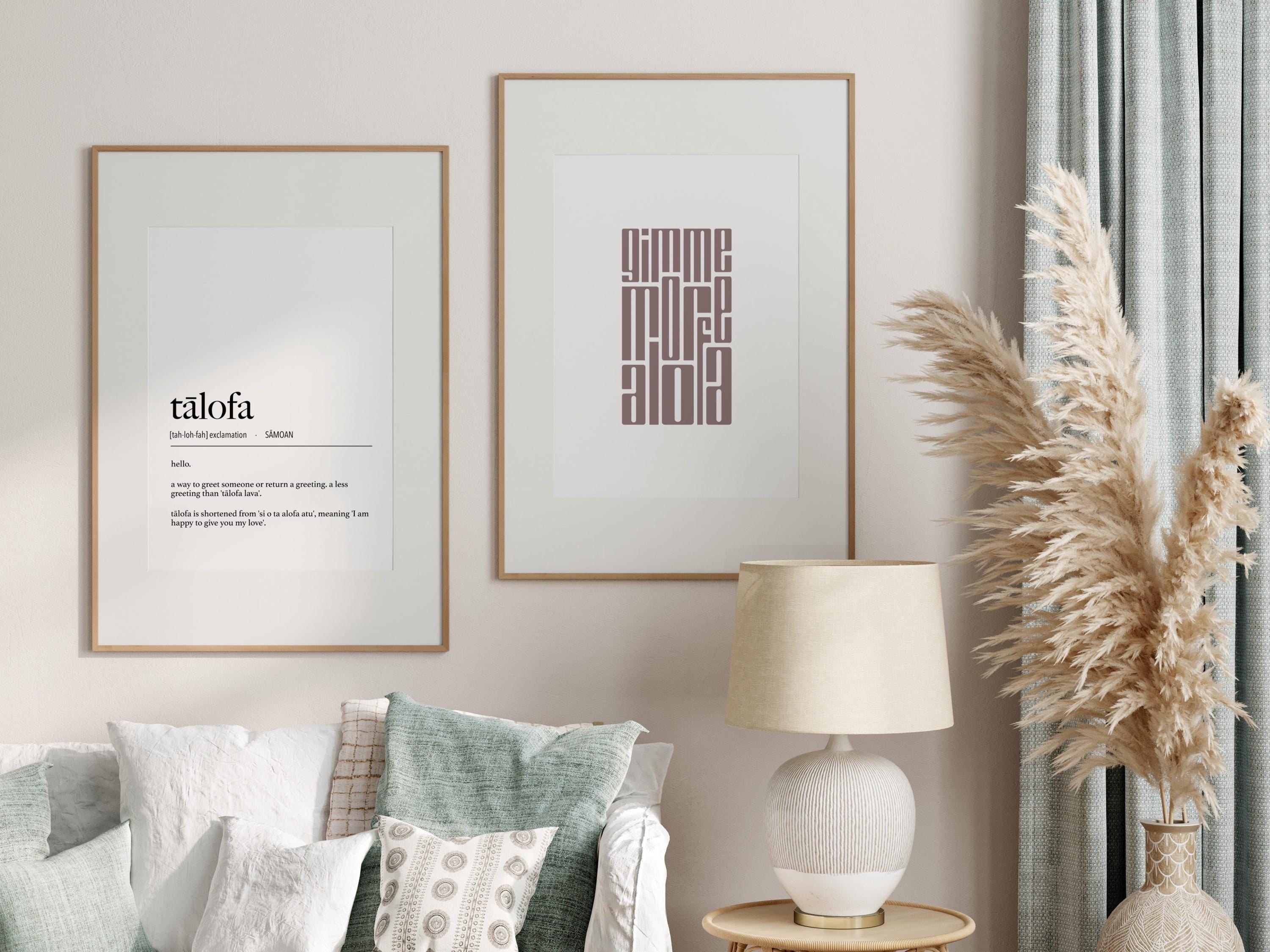 Samoa Gimme More Alofa (Love) Digital Print / Gagana Samoa / Typography Print / Samoan Home Decor / Fun Quote Poster / Samoan Artwork