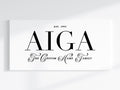 Personalised Aiga (Family) Name Canvas Print // Aiga Quote Custom Wall Art / Custom Family Art / Customised Gift / Personal Family Print