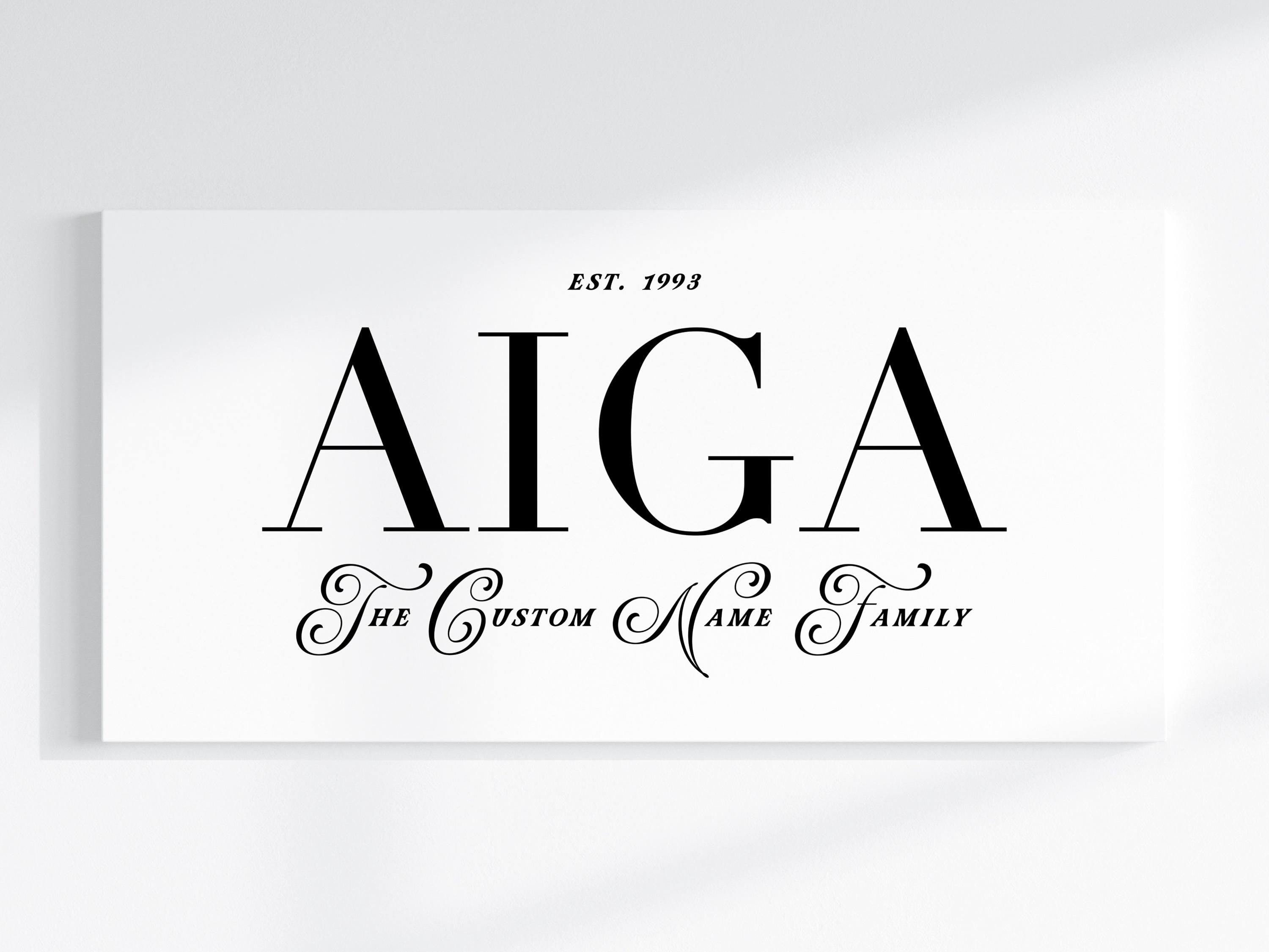 Personalised Aiga (Family) Name Canvas Print // Aiga Quote Custom Wall Art / Custom Family Art / Customised Gift / Personal Family Print