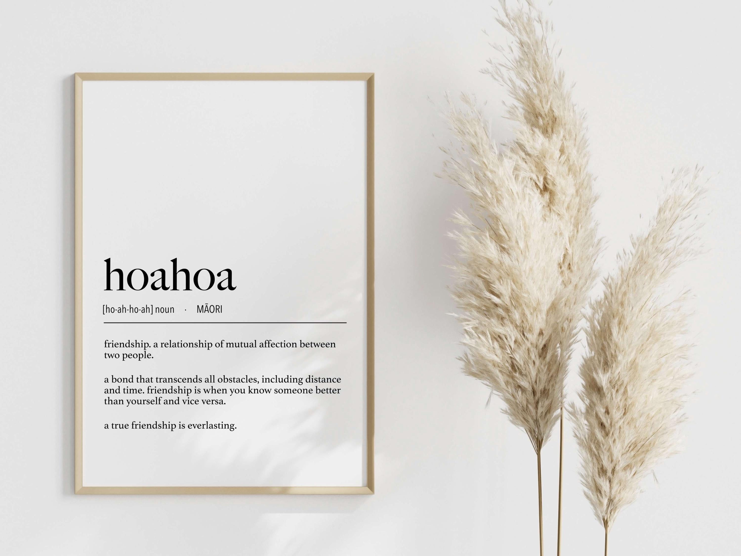 New Zealand Maori Hoahoa (Friendship) Definition Digital Print