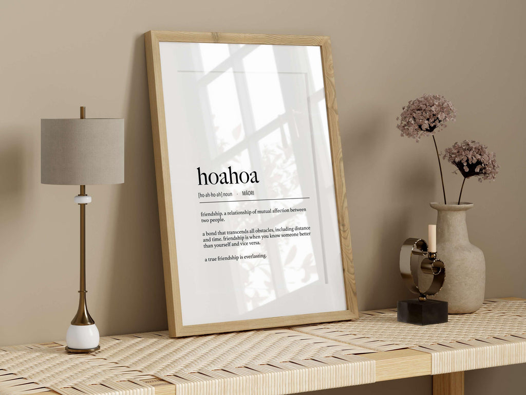 New Zealand Maori Hoahoa (Friendship) Definition Digital Print