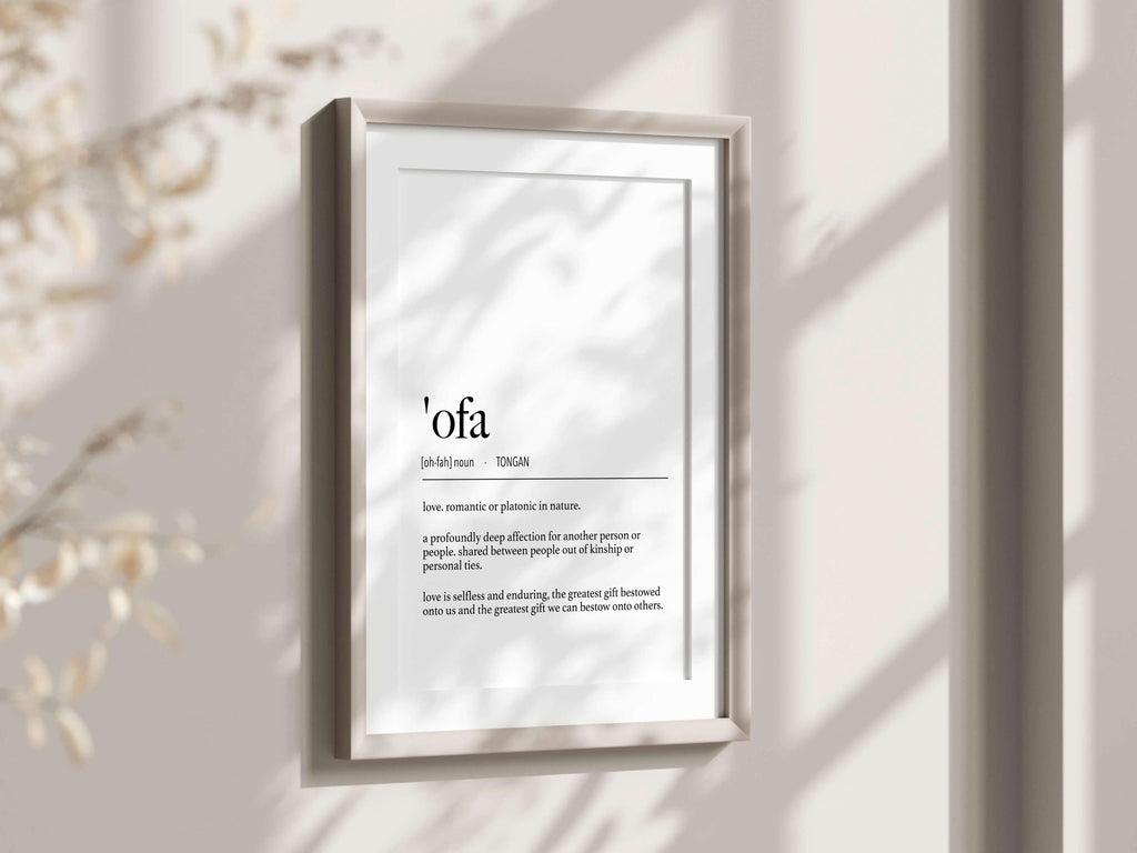 Tonga 'Ofa (Love) Definition Digital Print