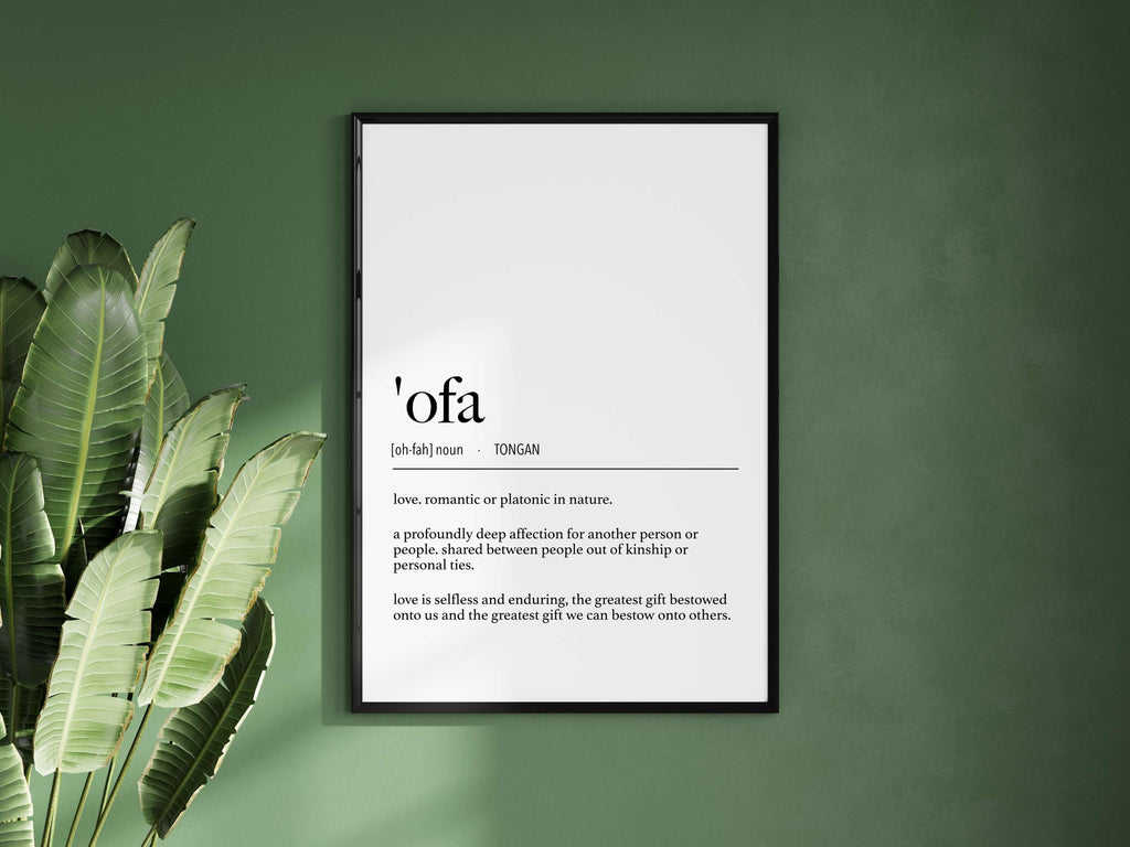 Tonga 'Ofa (Love) Definition Digital Print