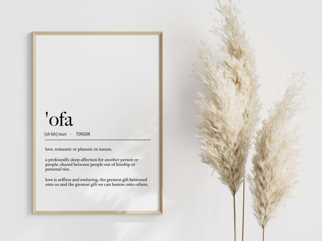 Tonga 'Ofa (Love) Definition Digital Print