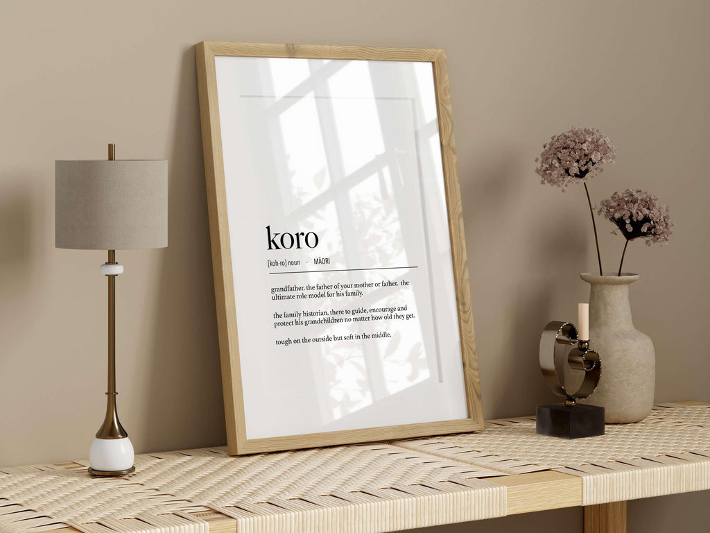 Digital New Zealand Maori Koro (Grandfather) Definition Digital File