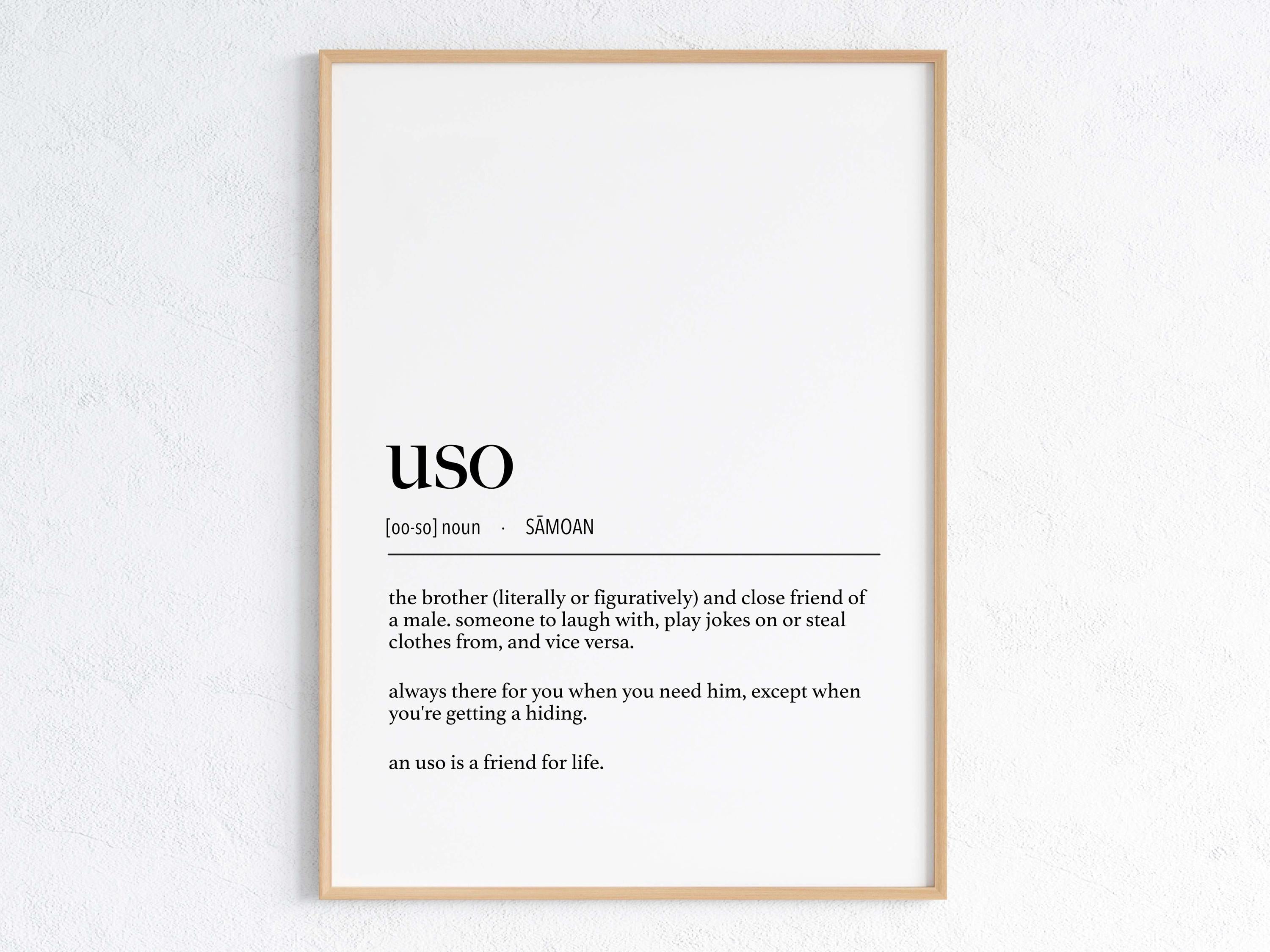 Samoa Uso (Brother) Definition Digital Print