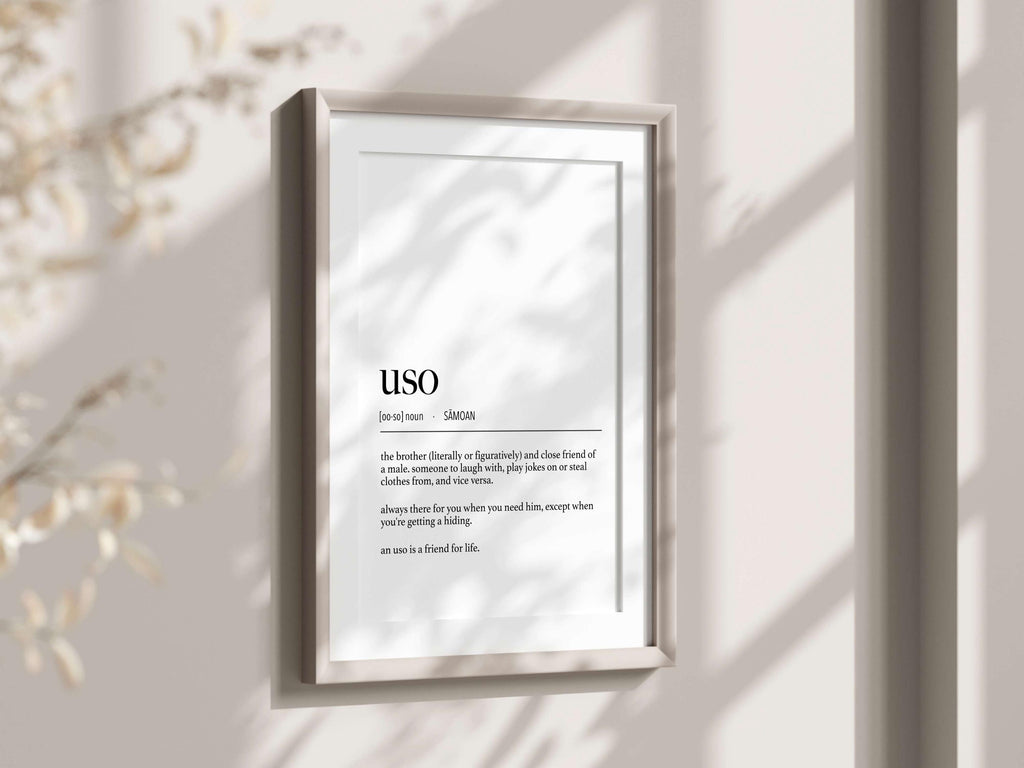 Samoa Uso (Brother) Definition Digital Print