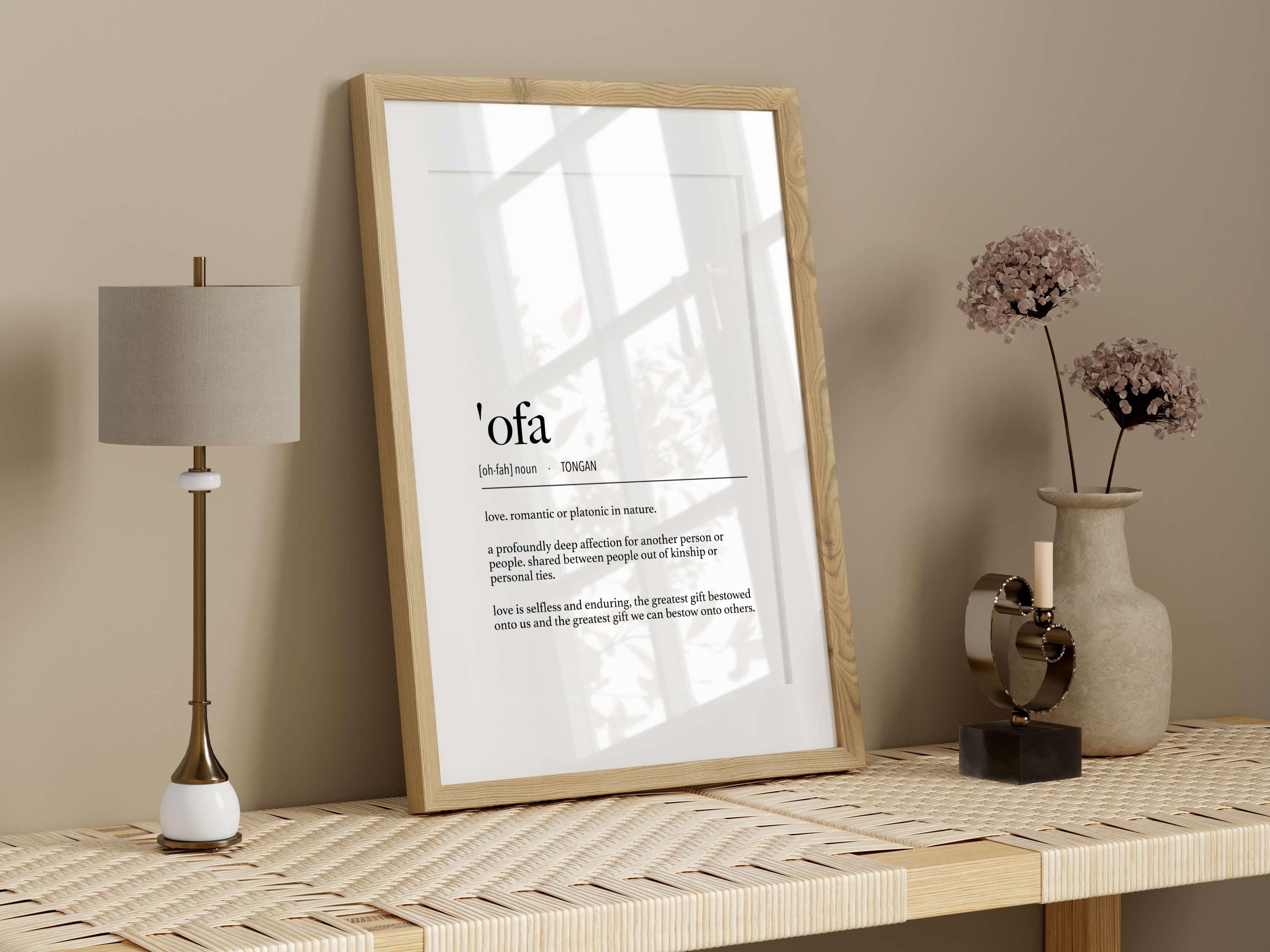 Tonga 'Ofa (Love) Definition Digital Print