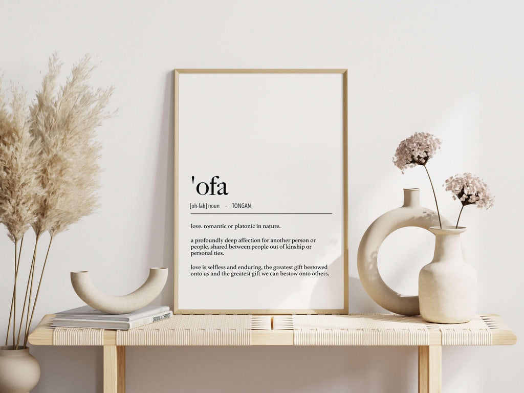 Tonga 'Ofa (Love) Definition Digital Print
