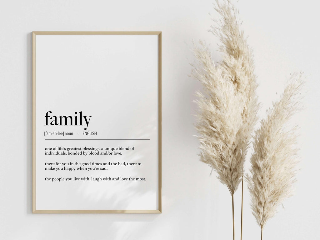 English Father Definition Digital Print