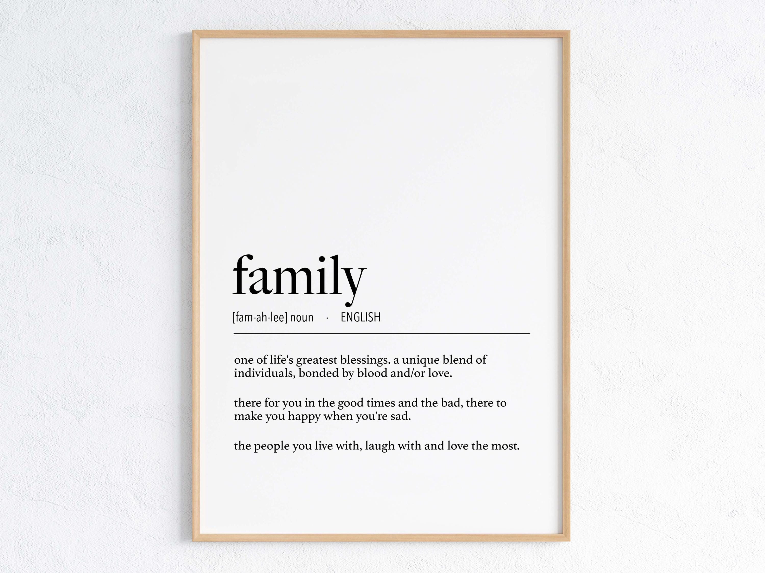 English Father Definition Digital Print