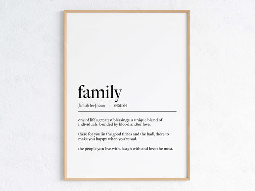 English Father Definition Digital Print