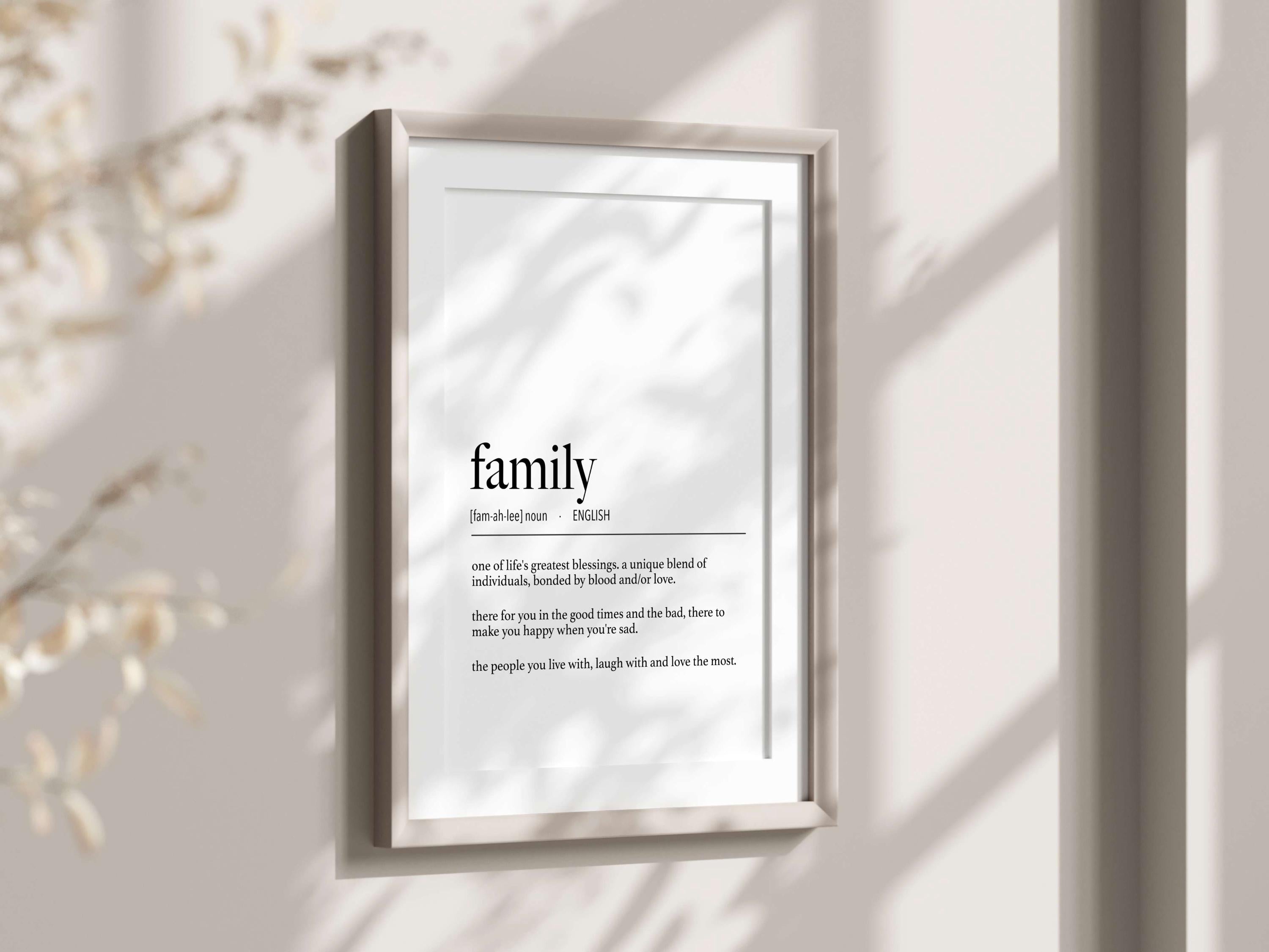 English Father Definition Digital Print